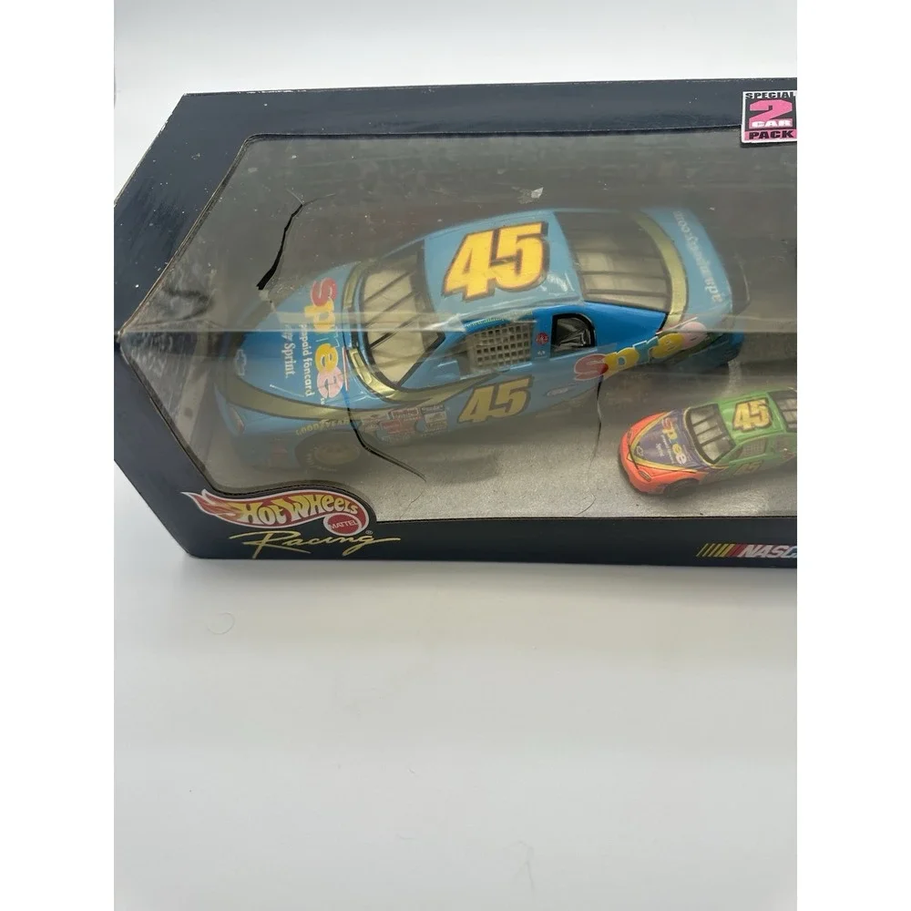 ADAM PETTY HOT WHEELS RACING TRACK EDITION NASCAR #45 2-PACK SPREE 1/24 & 1/64